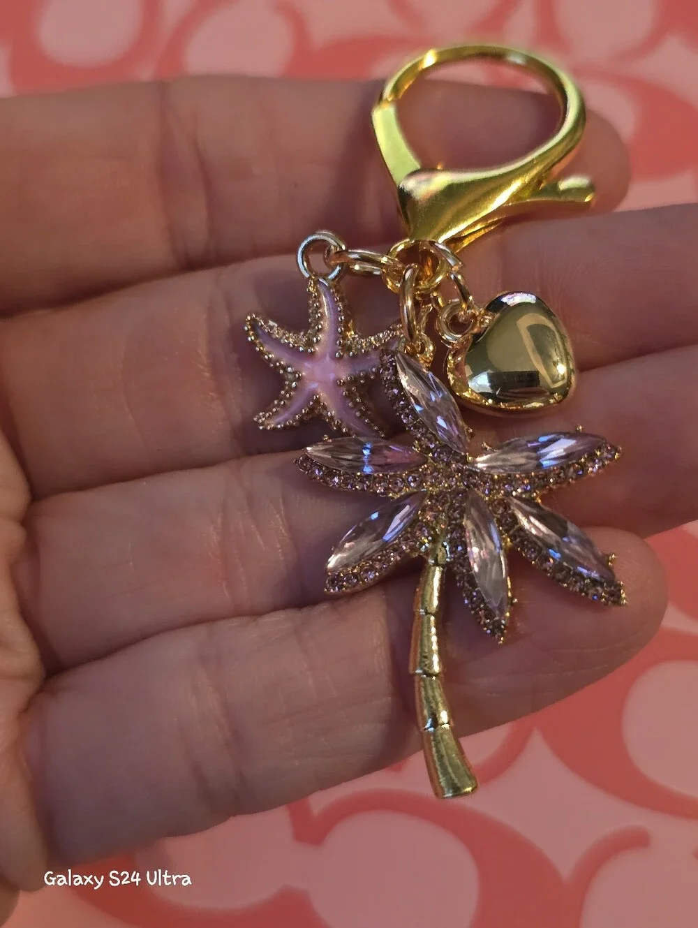 Palm Tree Tropical Beach Theme Bag Charm/ Keychain NEW